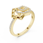 Elite Design Spiral Diamond Ring