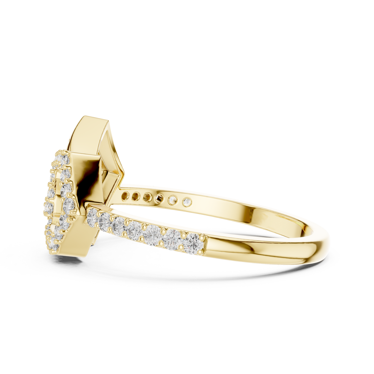 Elite Design Spiral Diamond Ring