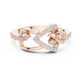 Graceful Twist Diamond Designer Ring