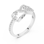 Graceful Twist Diamond Designer Ring