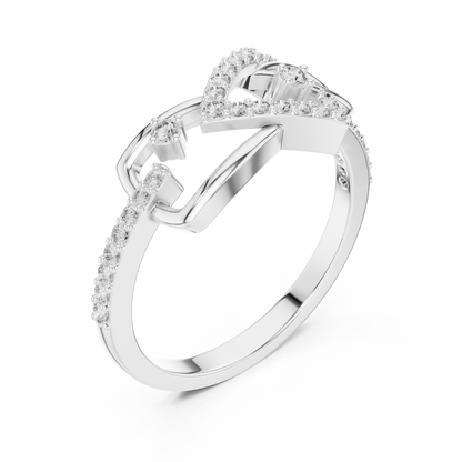 Graceful Twist Diamond Designer Ring