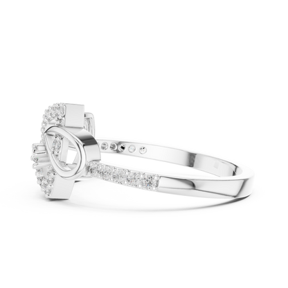 Graceful Twist Diamond Designer Ring