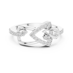 Graceful Twist Diamond Designer Ring