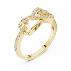 Graceful Twist Diamond Designer Ring