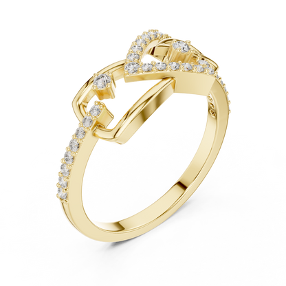 Graceful Twist Diamond Designer Ring