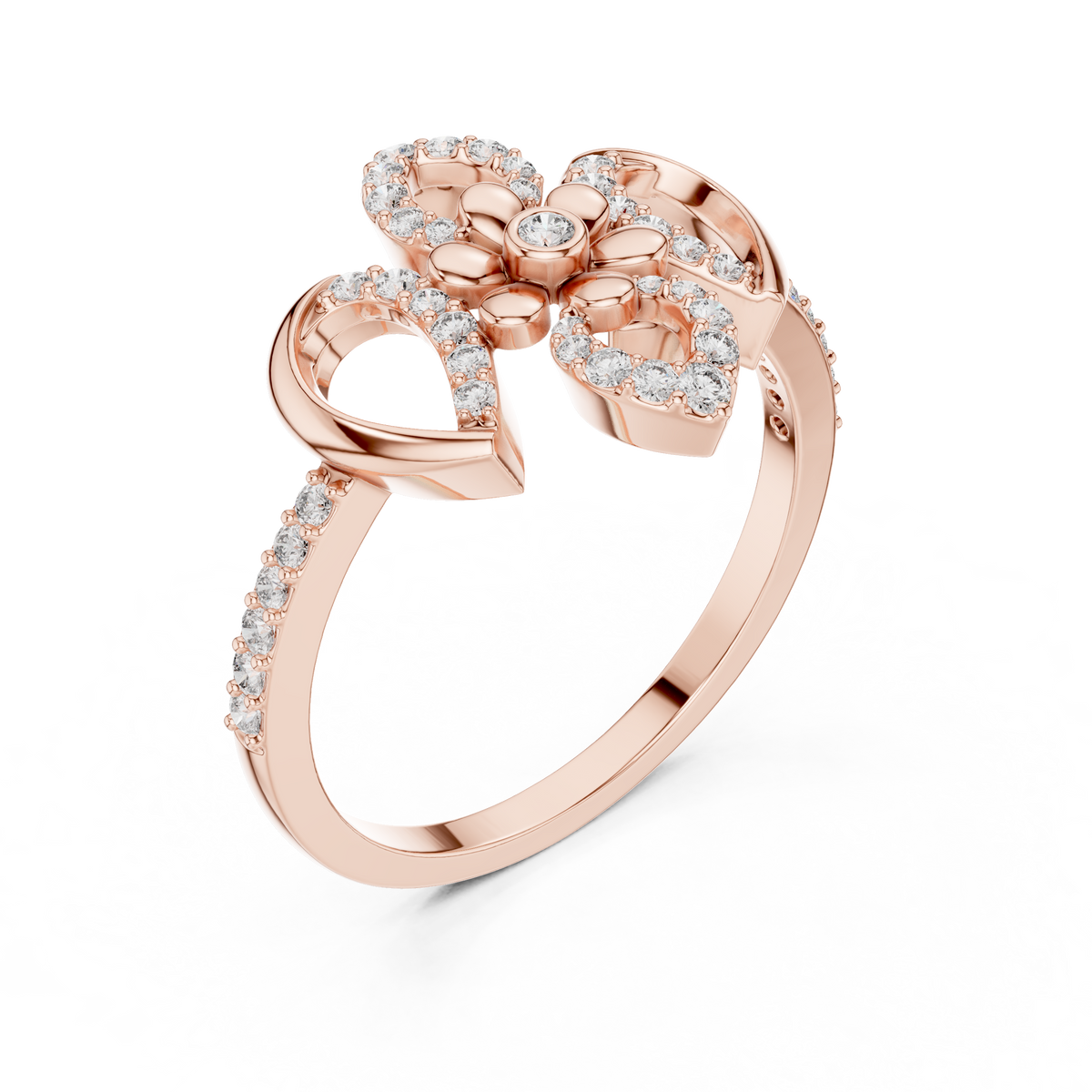 Timeless Bloom Gold Diamond Ring