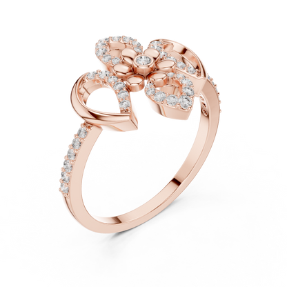 Timeless Bloom Gold Diamond Ring