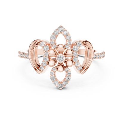 Timeless Bloom Gold Diamond Ring