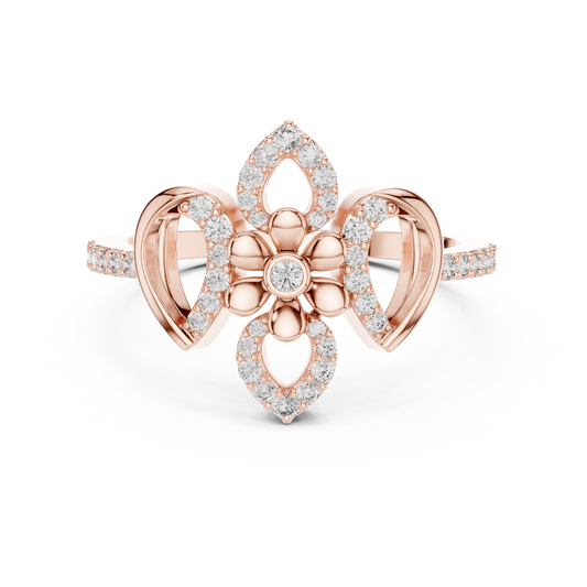 Timeless Bloom Gold Diamond Ring