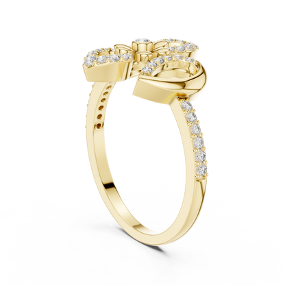 Timeless Bloom Gold Diamond Ring
