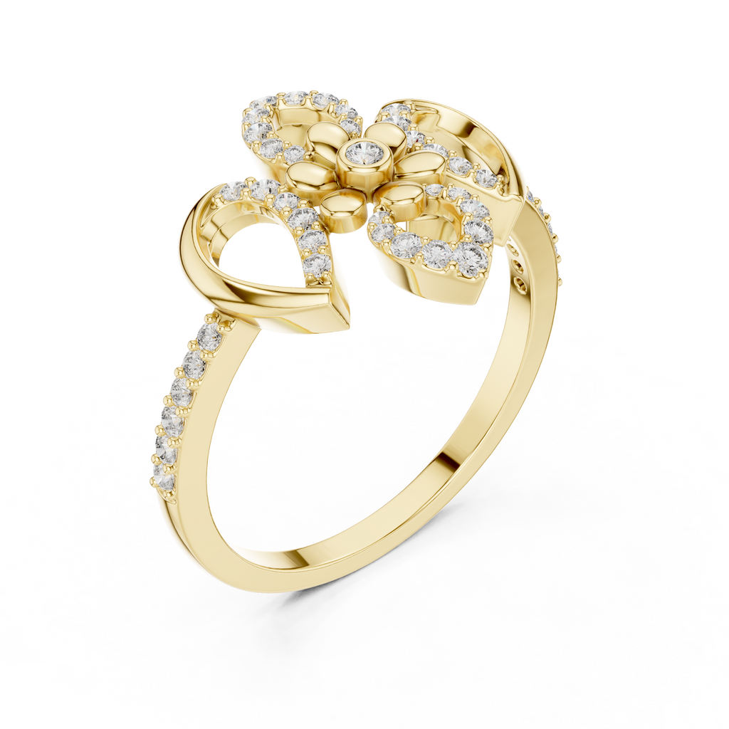 Timeless Bloom Gold Diamond Ring