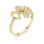 Timeless Bloom Gold Diamond Ring