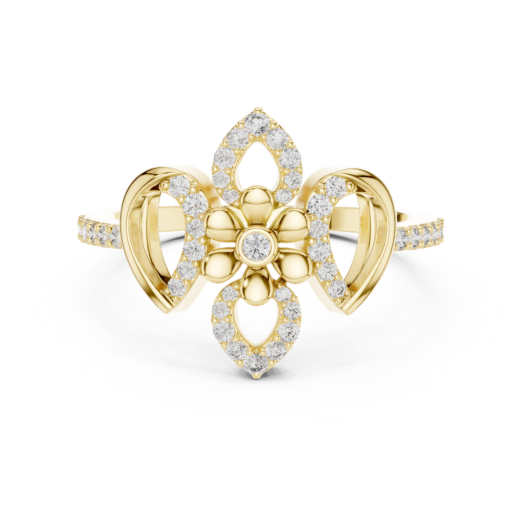 Timeless Bloom Gold Diamond Ring