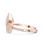 Luxury Square Frame Diamond Designer Ring
