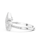 Luxury Square Frame Diamond Designer Ring