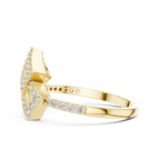 Luxury Square Frame Diamond Designer Ring