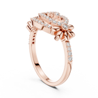 Classic Floral Loop Diamond Ring