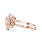 Classic Floral Loop Diamond Ring