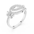 Classic Floral Loop Diamond Ring