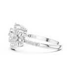 Classic Floral Loop Diamond Ring
