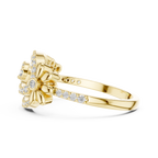 Classic Floral Loop Diamond Ring