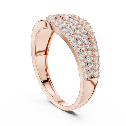 Modern Round Cut Diamond Ring – Luxury Designer Gold Ring