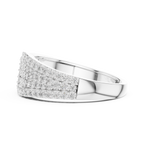 Moderner runder Diamantring – Luxus Designer Goldring