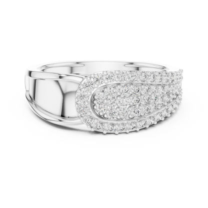 Modern Round Cut Diamond Ring – Luxury Designer Gold Ring