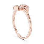 Graceful Teardrop Duo Diamond Ring