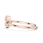 Graceful Teardrop Duo Diamond Ring