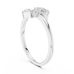 Graceful Teardrop Duo Diamond Ring