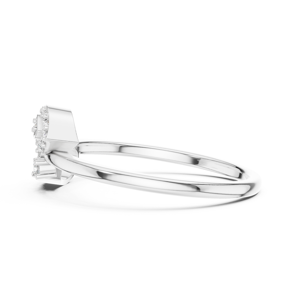 Graceful Teardrop Duo Diamond Ring