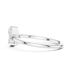Graceful Teardrop Duo Diamond Ring