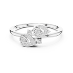 Graceful Teardrop Duo Diamond Ring