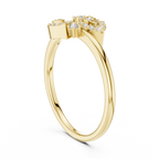 Graceful Teardrop Duo Diamond Ring