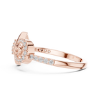 Graceful Loop Diamond Gold Ring