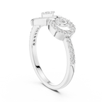 Graceful Loop Diamond Gold Ring