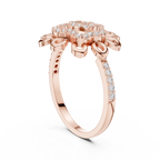 Golden Bloom Diamond Ring