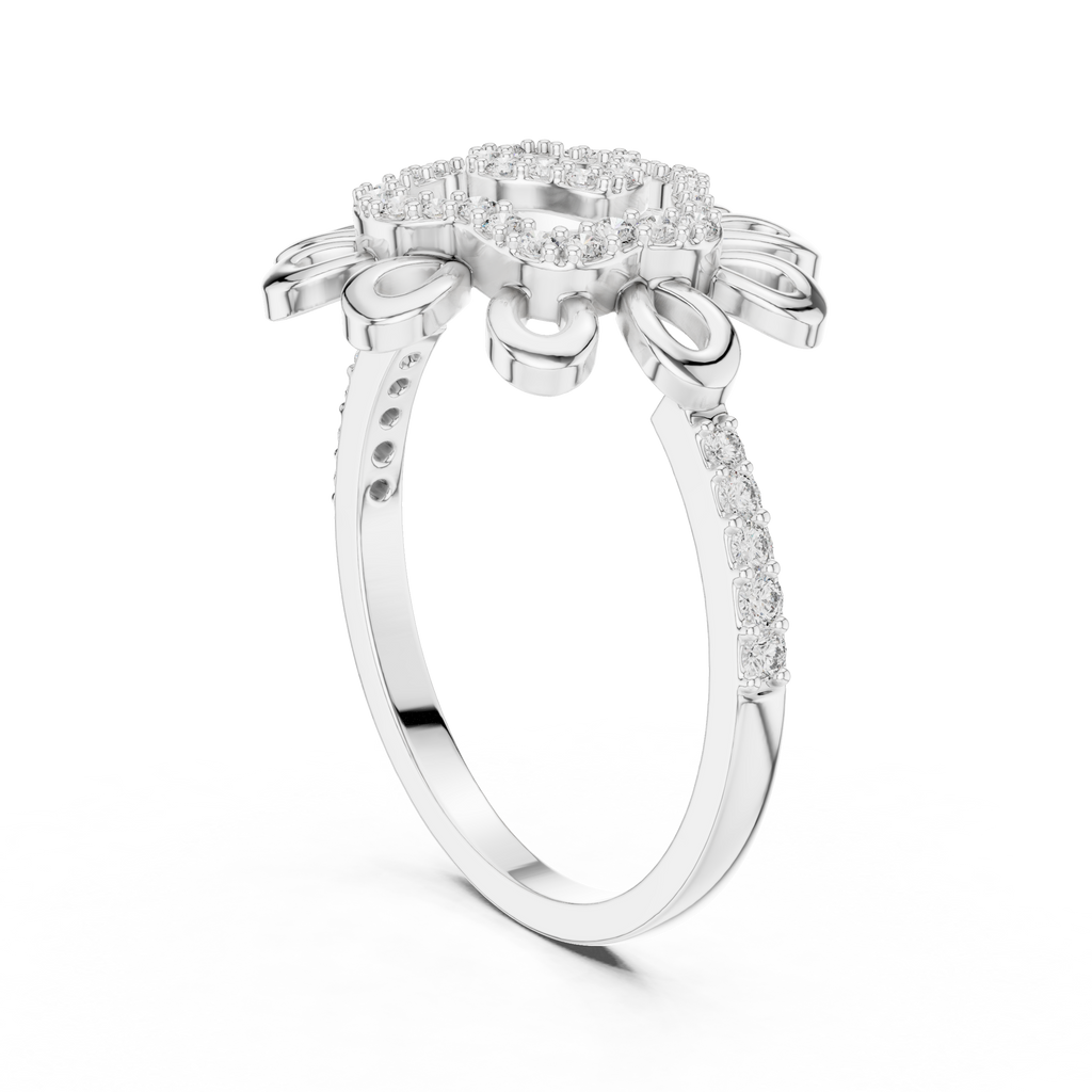 Golden Bloom Diamond Ring