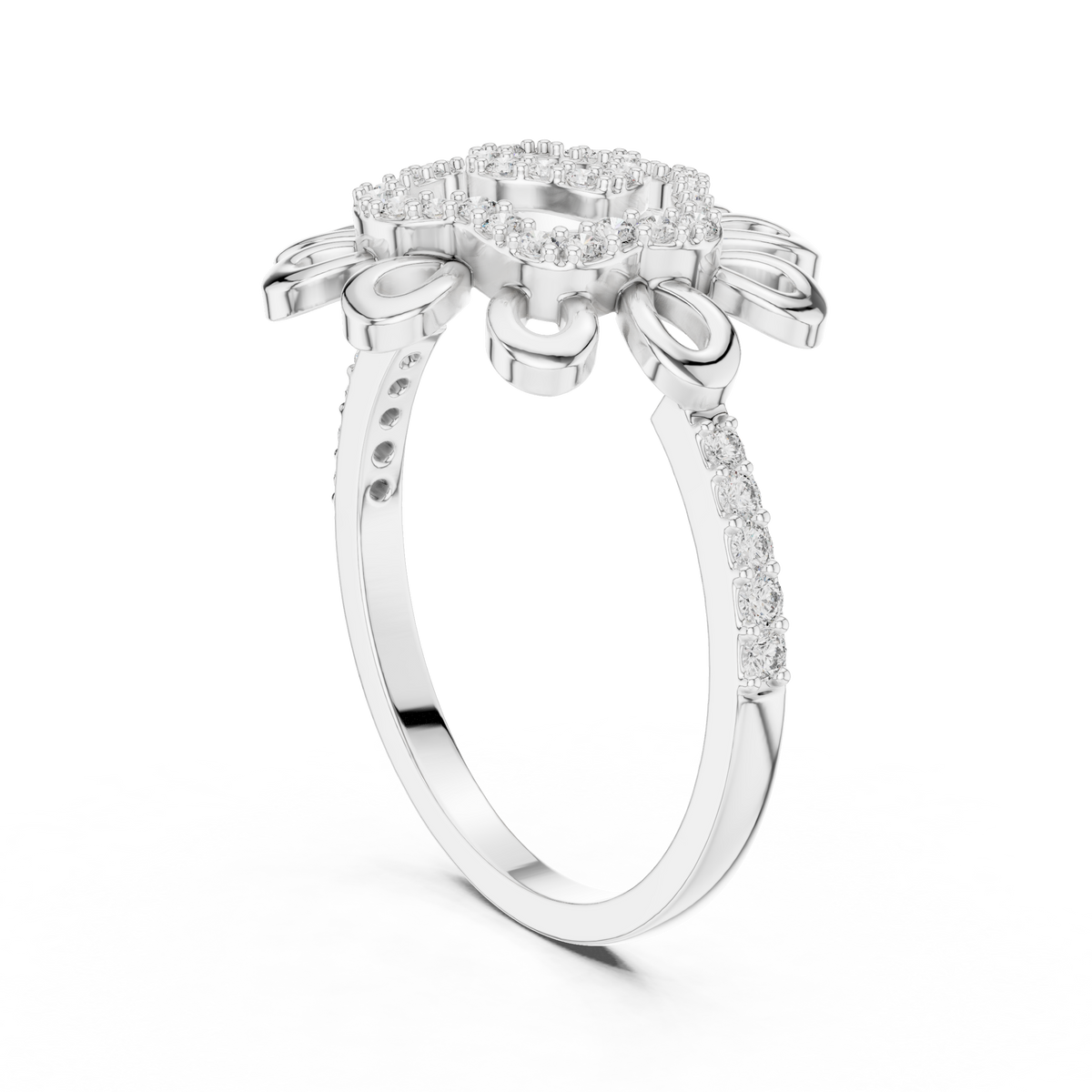 Golden Bloom Diamond Ring
