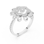 Golden Bloom Diamond Ring