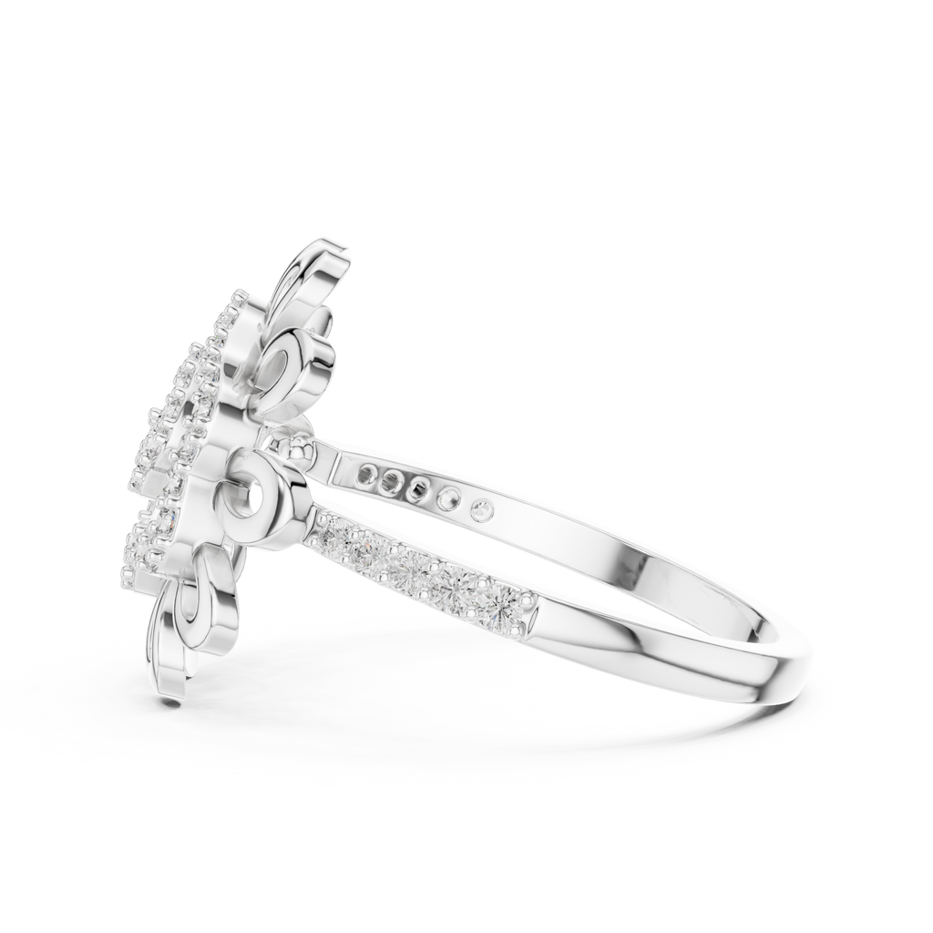 Golden Bloom Diamond Ring