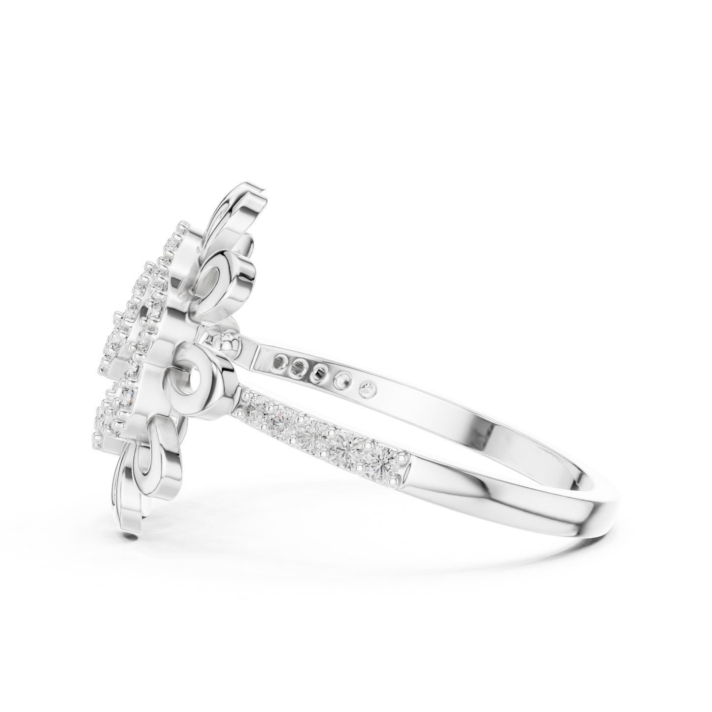 Golden Bloom Diamond Ring