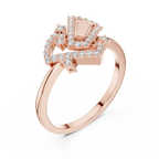 Geometric Sparkle Diamond Ring