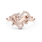 Geometric Sparkle Diamond Ring
