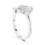 Geometric Sparkle Diamond Ring