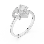 Geometric Sparkle Diamond Ring