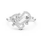 Geometric Sparkle Diamond Ring