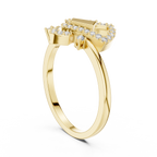Geometric Sparkle Diamond Ring