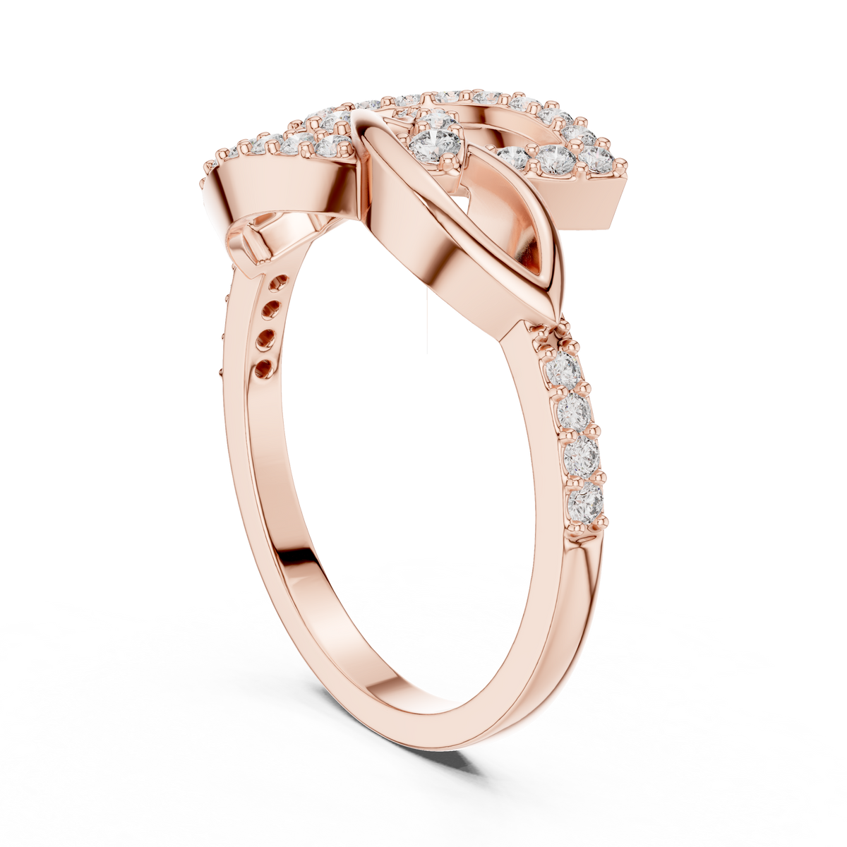Infinity Twist Diamond Ring